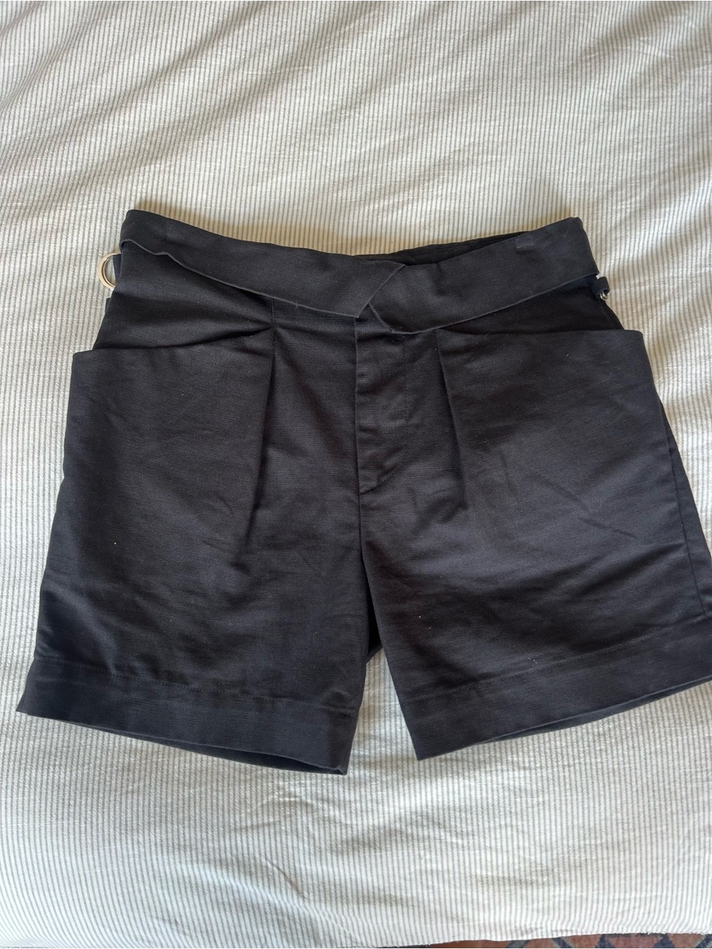Isabel Marant Black Tailored Shorts. Size 38